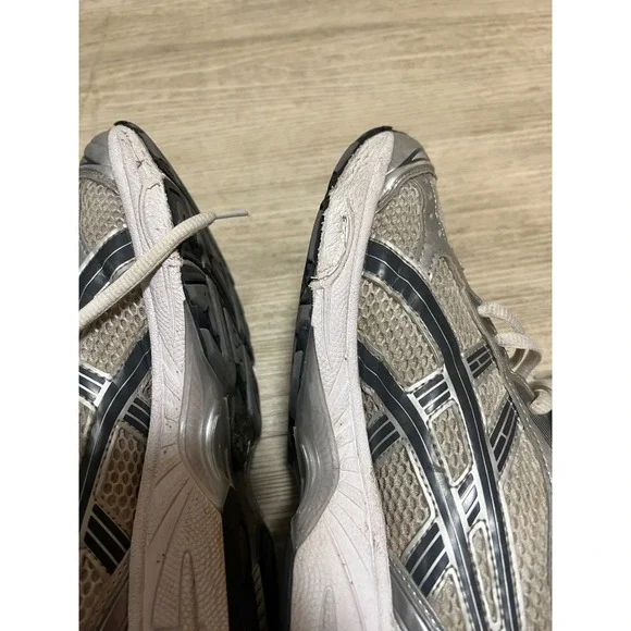 Asics Gel-Kayano 14 Mens Running Shoes Metallic Silver Cream 1203A537 Sz 8.5 - Picture 9 of 12